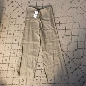 Lafayette 148 Linen wide leg pants XS